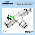 Mput Nickle Plated Brass Metal Quick Push in Pneumatic Fittings